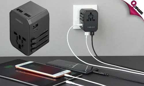 5-in-1 Universal Travel Adapter!